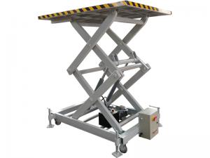 Mobile lifting platform with support feet